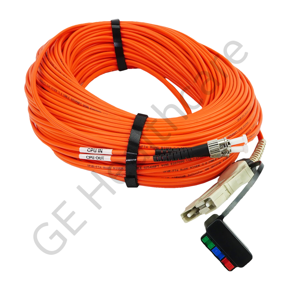 Cable Fiber Optic Straight Tip to (FDDI) Duplex 100ft