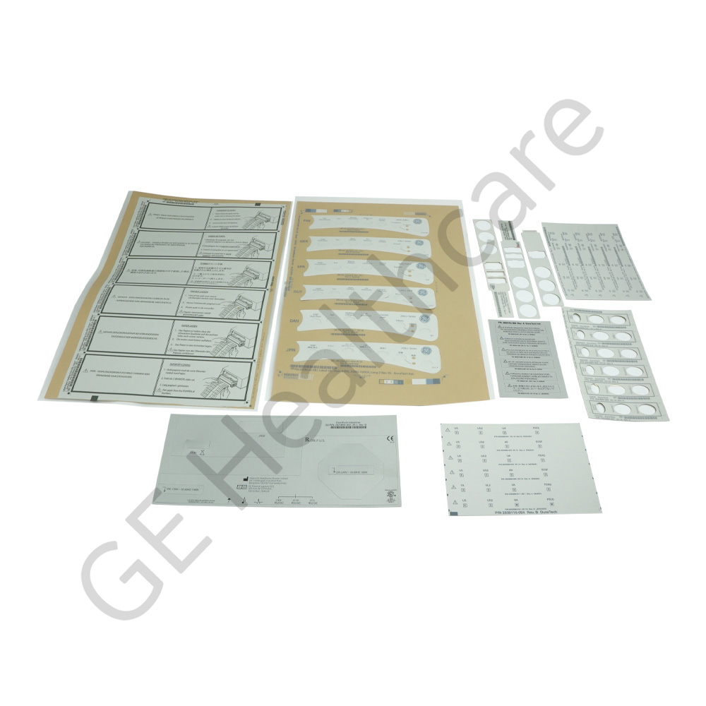 Label Kit Corometrics 250CX LANG 2 Label Kit Corometrics 250CX LANG 2