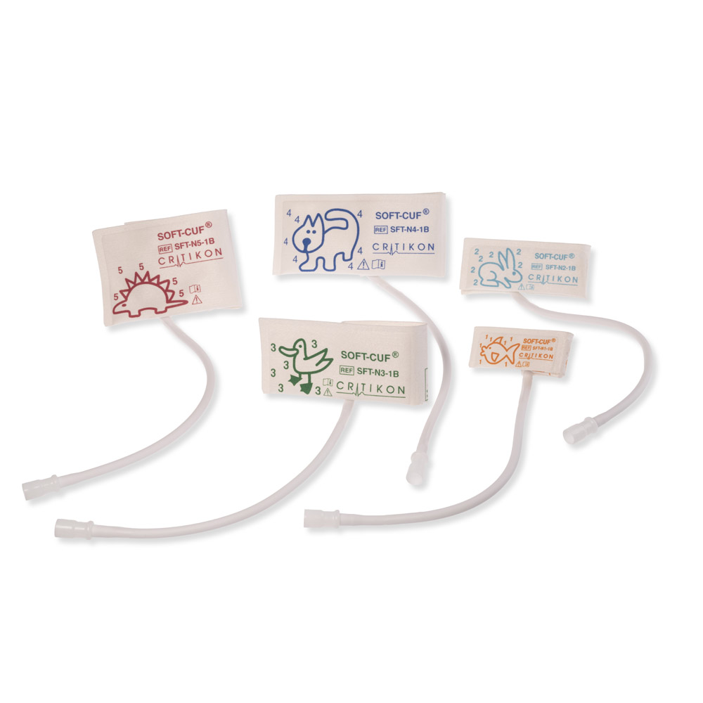 SOFT-CUF Mix Neonate Blood Pressure Cuffs, 1 Tube Neo-Snap (20/box) SOFT-CUF Mix Neonate Blood Pressure Cuffs, 1 Tube Neo-Snap (20/box)