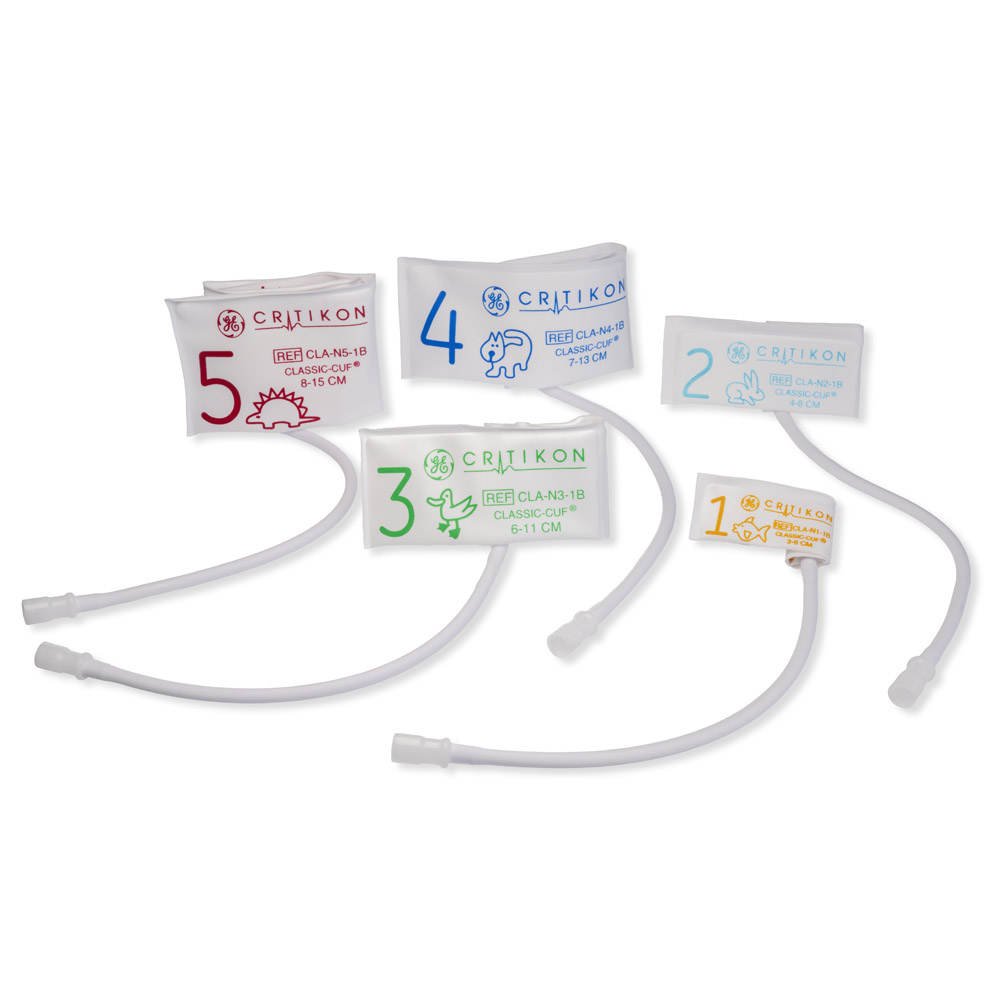 CLASSIC-CUF Mix Neonate Blood Pressure Cuffs, 1 Tube Neo-Snap (20/box) CLASSIC-CUF Mix Neonate Blood Pressure Cuffs, 1 Tube Neo-Snap (20/box)