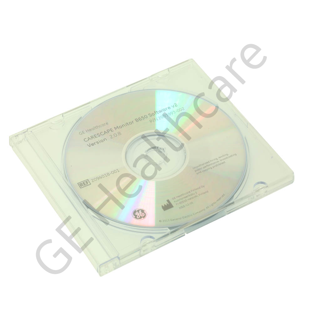 CARESCAPE B650 Software Disaster Recovery Kit v2.0.8 CARESCAPE B650 Software Disaster Recovery Kit v2.0.8