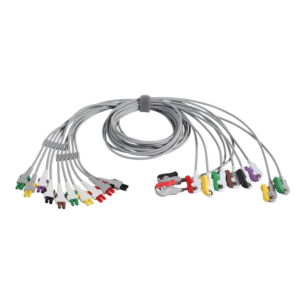 ECG Leadwire Set, Base 10, Grabber, IEC (1/box)