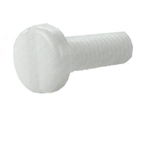 #5/16-18 X 1 inch Slotted Pan Head Delrin Screw #5/16-18 X 1 inch Slotted Pan Head Delrin Screw