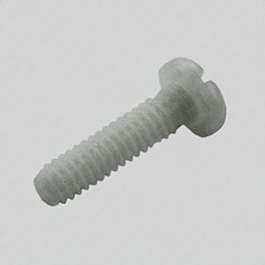 #1/4-20 X 1 inch Slotted Pan Head Delrin Screw #1/4-20 X 1 inch Slotted Pan Head Delrin Screw