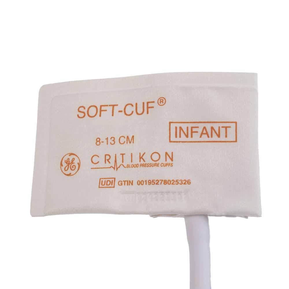 SOFT-CUF Infant Blood Pressure Cuff, 1 Tube Bayonet (20/box)